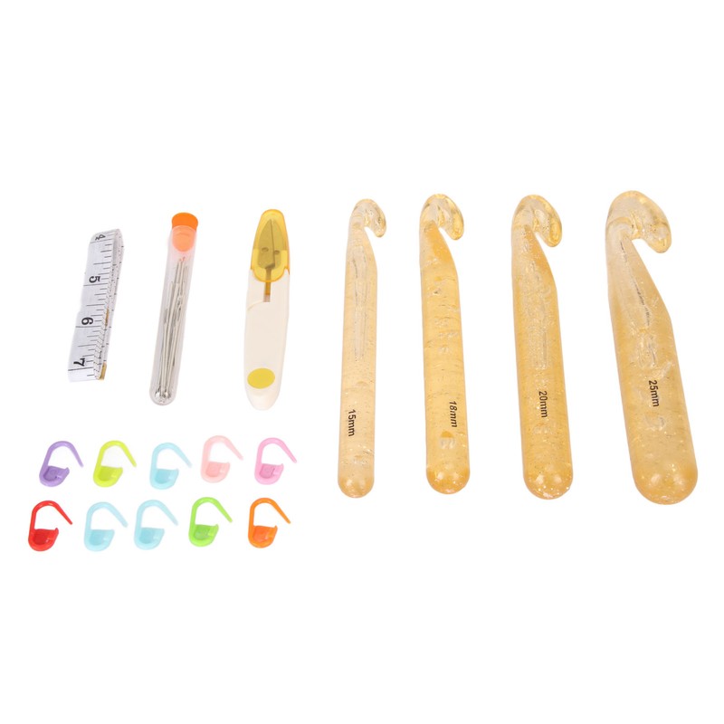 Large Crochet Hooks Plastic Weaving Knitting Crochet Hook Tools for