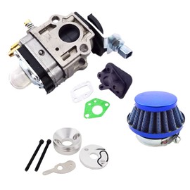DJ-Motor 2 Stroke Carb 15mm Carburetor 44mm Air Filter Adapter Intake Inlet Manifold Gaskets For 33cc 43cc 49cc 50cc 52cc Engine Parts Goped EVO Gas Scooter