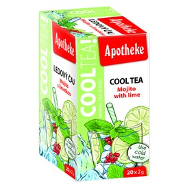 Apotheke COOLTEA Mojito with lime| Tea Bags 20x2 g | Herbal - Fruit mixture for preparing cold tea