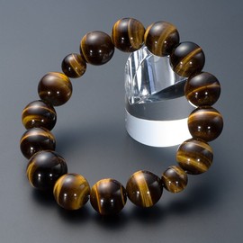 Butsudanya Takita Shoten Special Bracelet Bracelet Tiger Eye Stone (Tiger's Eye) 0.55 inch (14 mm) Ball Inner Circumference Approx. 7.1 inches (18 cm) ◆ Prayer Beads Bracelet, Prayer Beads Bracelet, Power Stone, Amulet (Certificate issued by Takita Shote