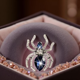 PurYupearl Black Spider Chic Bling Shoe Charms Gold and Sliver Designer Jewels Pretty Cute Chains Decorations Accessories for Women Girl Adults Shoe Decoration Charms Shoe Care and Accessories