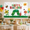 Caterpillar Birthday Decoration Backdrop, Cartoon Caterpillar Party Banner