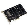 KALEA-INFORMATIQUE M2 PCIe 3.0 x4 Controller Card for 4 M.2