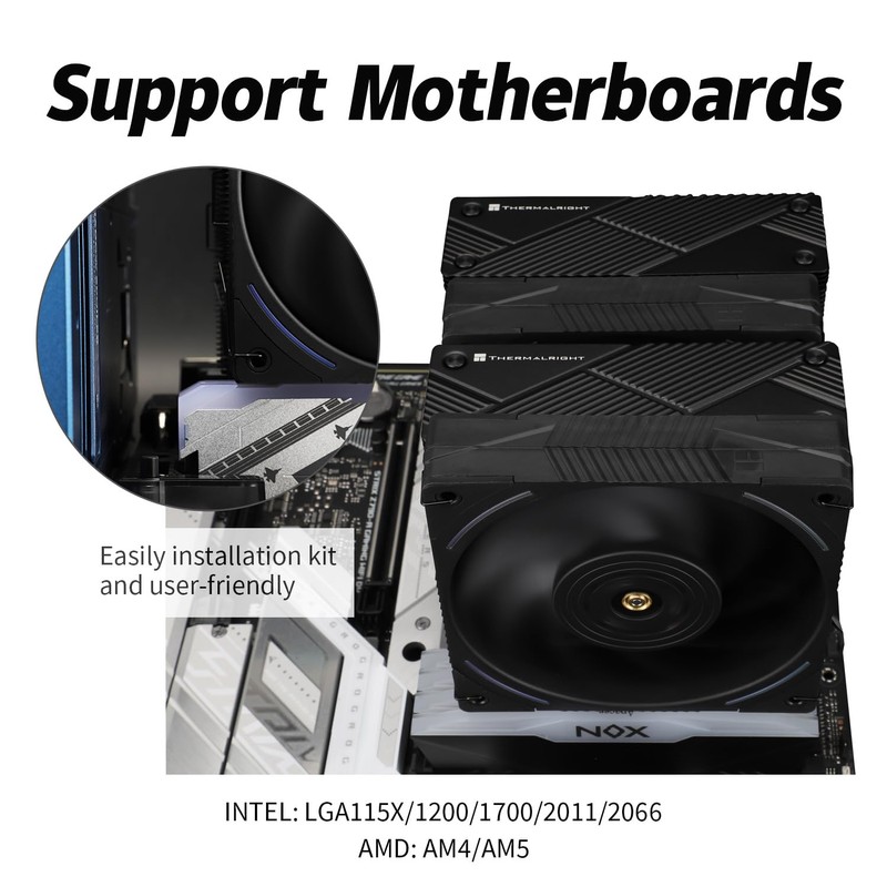 THERMALRLGHT Thermalrlght Phantom Spirit 120 EVO CPU Air Cooler, 7