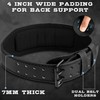 EVO Fitness 4” 6” Matte Black Weight Lifting Belt With