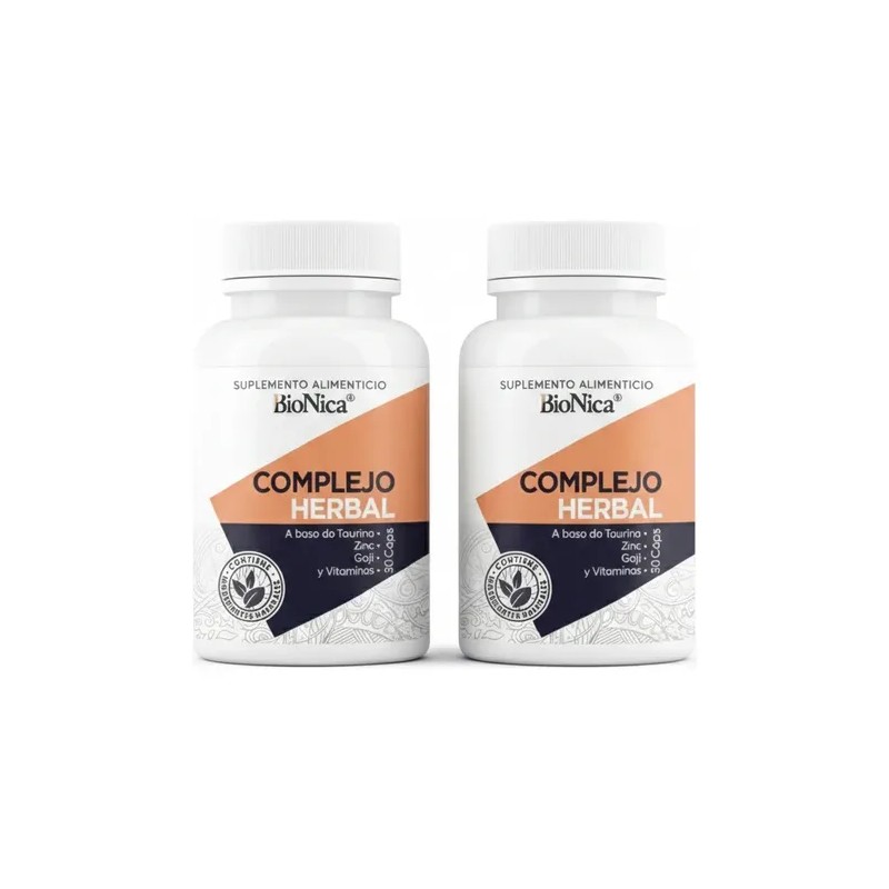 2pack Bionica Complejo Herbal Suplemento Alimenticio 30 Caps Sin Sabor