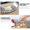 Stainless Steel Garlic Press Garlic Crusher Curved Shaped Presser and