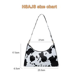 HSAJS Clutch for Women Square PU Handbag Cow Structure Shoulder Bag Handbag Dinner Clutch for Wedding Party Holiday Party, White