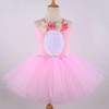 DENCTORAM Girls Tutu Dress Easter Bunny Costume Hawaiian Tutu Dress