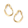 Posts Wavy Statement Drop Earrings | Lightweight Twisted Infinity Hoop
