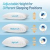 CushyOasis Shredded Memory Foam Pillows, Bed Pillows for Sleeping, Standard