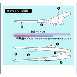 Chopsticks Fingers uku It Mini Orange Left For