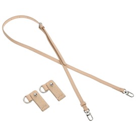 PATIKIL Leather Shoulder Straps, Adjustable Purse Straps Replacement Kit Crossbody Handbag with Silver Clasp for Mini Tote Bag, Light Pink