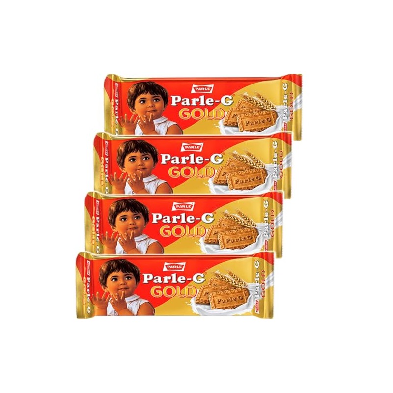 Parle-G Gold Premium Biscuit, 125g/4.41oz (4 PACK)