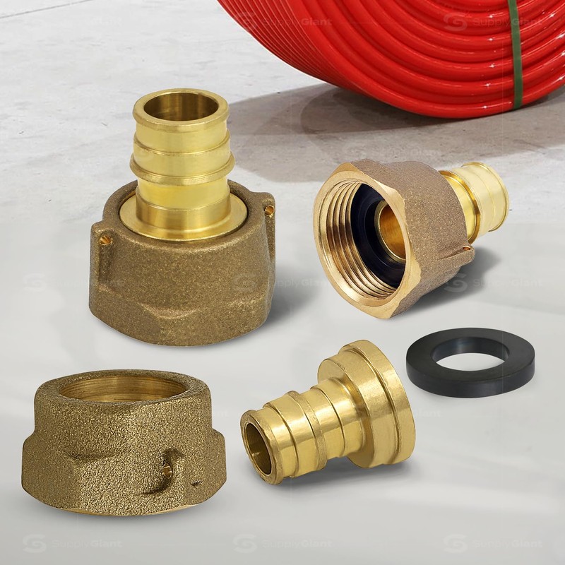 Pex-A 3/4" Pex x 1" FIP Water Meter Coupling Pex-A,