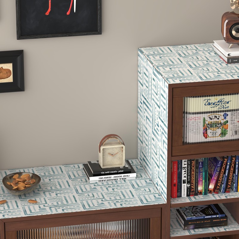 tiltil Modern Peel and Stick Wallpaper Blue Boho Contact Paper