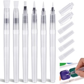 12pcs Watercolor Paint Pens, Leakproof with Assorted Tips, Soft Brush Pens for Beginner Painting Drawing Art Supplies