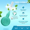 Paro Swiss 3Star-Grip Interdental Brushes – Medium, Triangular, Green, 4.5mm,