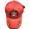 US Marine Corps Military Cap with Gold Emblems (Red)