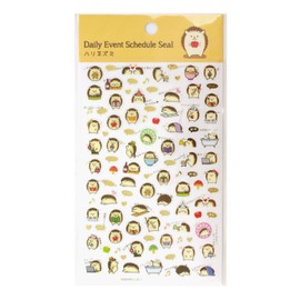 Gold Foil Schedule Sticker [Hedgehog] Cute Notebook Deco TM01036