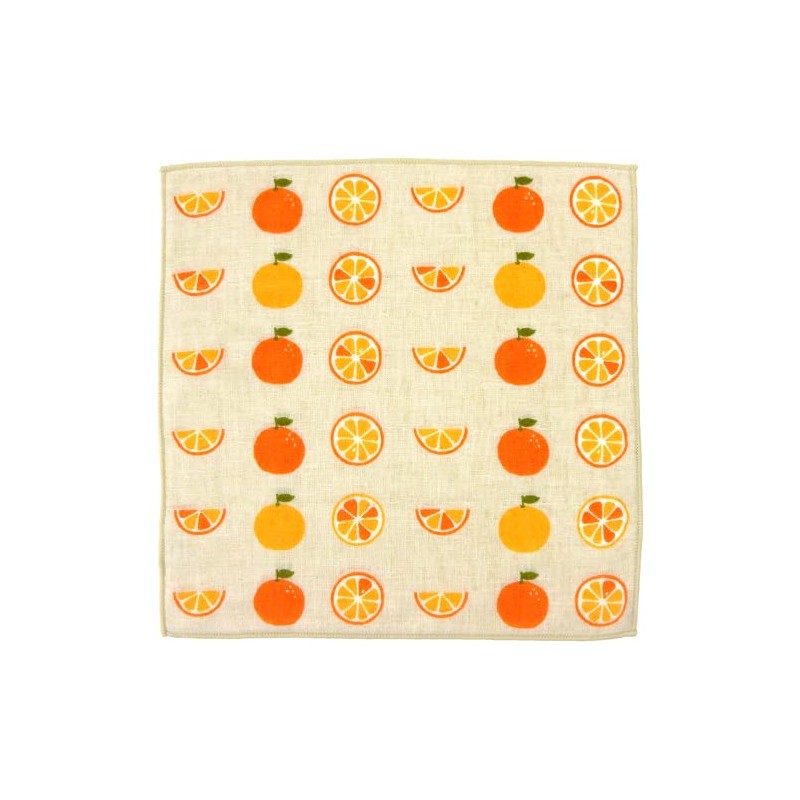 Wataol Semi Wash (Towel Handkerchief), Fresh Orange