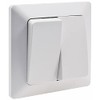 Socket Switch System, Milos Matt White Flush-Mounted Sockets, Switch Frame