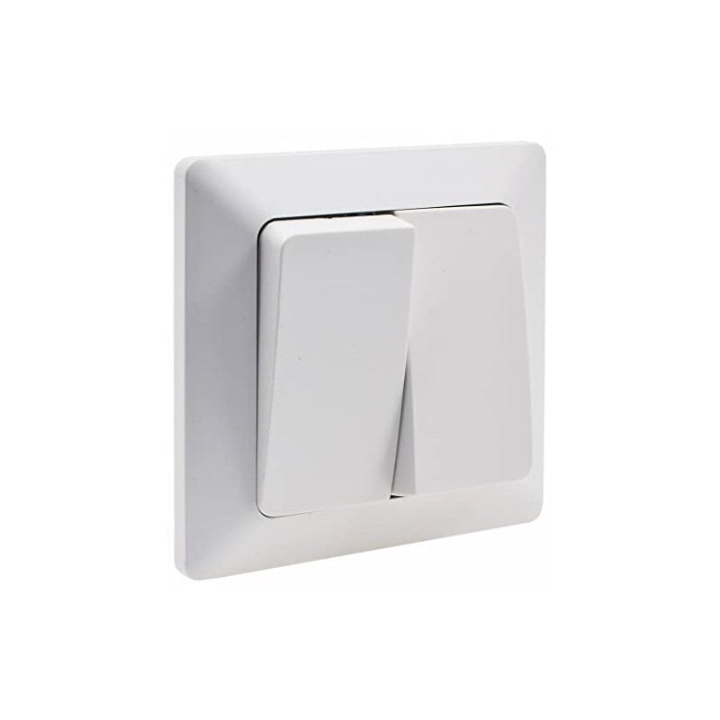 Socket Switch System, Milos Matt White Flush-Mounted Sockets, Switch Frame
