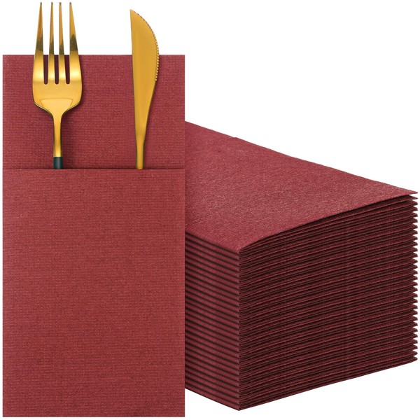 Linen Feel Napkins, Disposable Airlaid Paper Napkins Prefolded Dinner Napkins