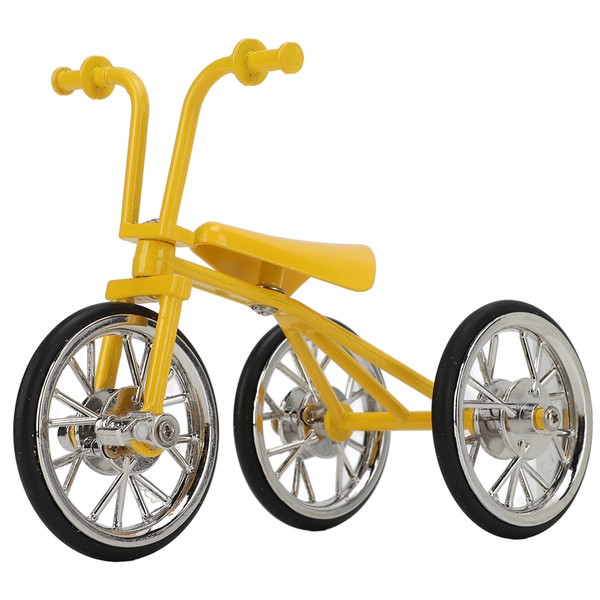 Toy Tricycle Model 3D Car Model Removable Tricycle Ornament Metal