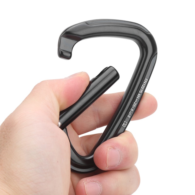 DType Mountaineering Carabiner Elastic Buckle Wear Resistant 25kN Bearing Climbling