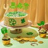 Gyufise 24Pcs St Patrick's Day Cupcake Toppers Green Glitter Shamrock