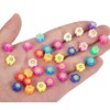 200 PCS Colorful Sun Flowers Beads 10mm Mixed Polymer Clay
