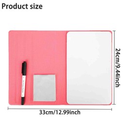 Lyfengdeam Portable Dry Erase Whiteboard with Stand, Markers and Cloth, for Children's Drawing, Office, Conference, Business, Family (Pink)