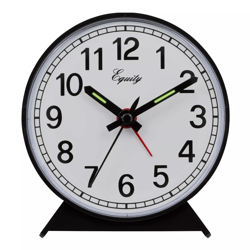 La Crosse Technology Equity Black Analog Wind Up Alarm Clock