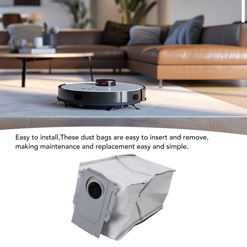 10pcs Robot Vacuum Cleaner Dust Bag Effective Filtration Dust Collection