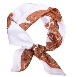 FAIRYGATE Head Scarf for Women UK Lightweight Headscarf Like Silk Hair Wraps for Sleeping Satin Scarfs Neckerchief Bandanas Ladies Scarves 70 CM A2207