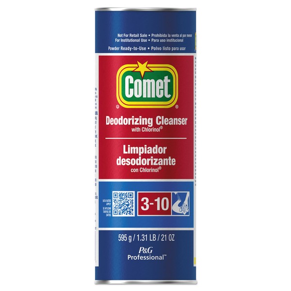 Comet 32987CT Cleanser with Chlorinol, Powder, 21 oz Canister (Case