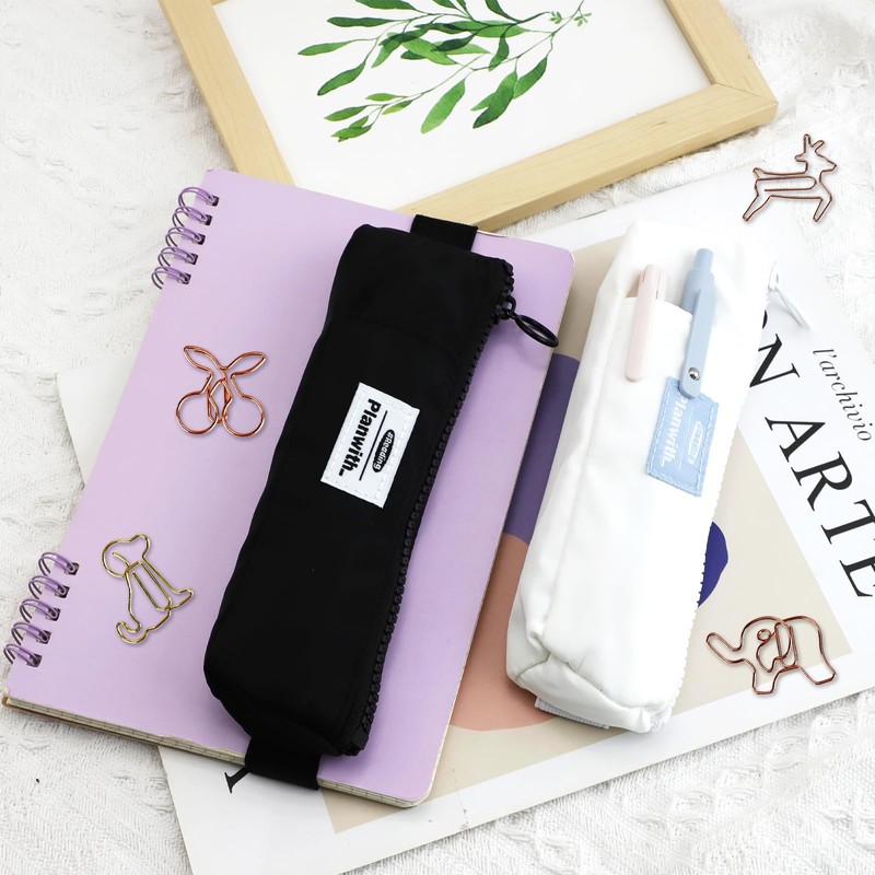 2 Pcs Pen Holder for Notebook with 4 Pcs Paper