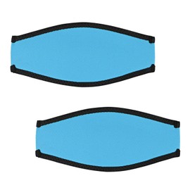 Dawitrly Scuba Mask Strap Cover, 2PCS Neoprene Diving Goggles Hair Protector Wrap, Waterproof Mask Slap Straps for Dive Snorkel, Swimming Water Sports Blue