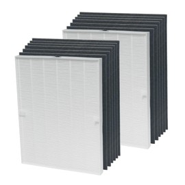 115115 HEPA Replacement Filter A for Winix Plasmawave Air Purifier C535 5300 5300-2 6300 6300-2 P300 AM90 C909 9800,2 x True HEPA Size 21 Filters + 8 x Carbon Pre-Filters