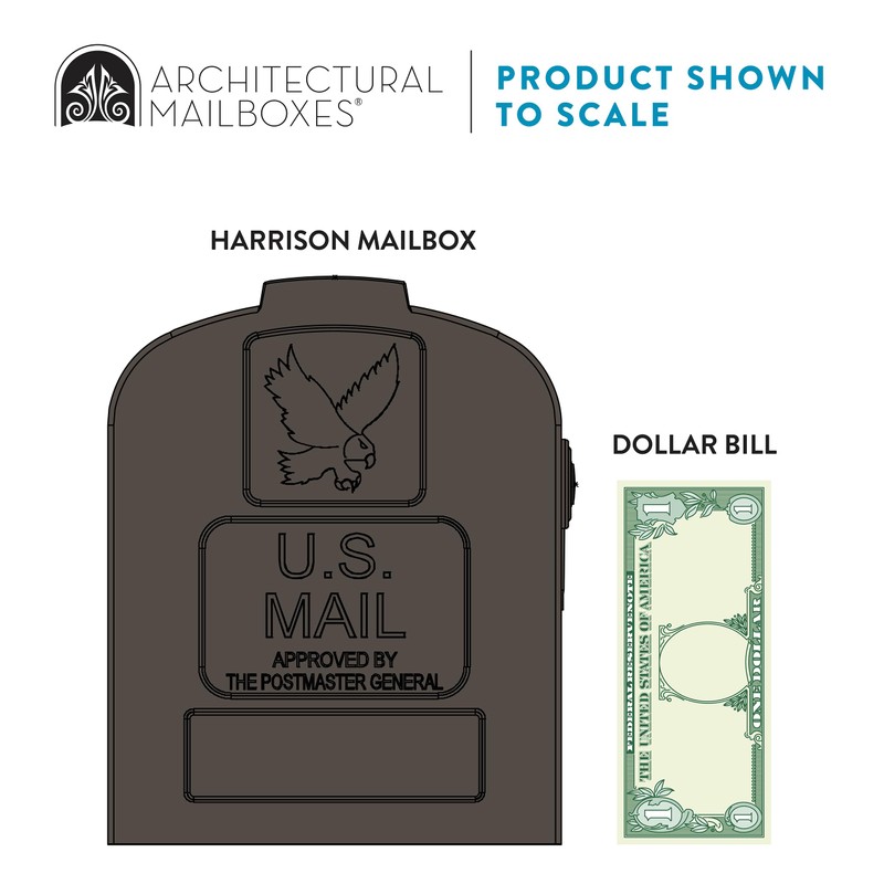 Architectural Mailboxes Harrison Plastic Mailbox and Post Kit, HCPL10VAM, Venetian