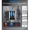 Gospire Heated Fogless Shower Mirror with Light Razor Holder 5000mAh