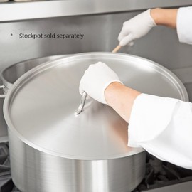 TrueCraftware- 60 qt. Stainless Steel Stock Pot Lid 18-1/2" Diameter x 1/2" Thickness- Heavy Duty Stock Pot Cover Stew Pot Simmering Pot Soup Pot Lid for Soup Pasta Vegetable Oven Safe & NSF Certified