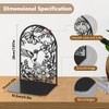 Hobbspring 2 Stück Buchstützen Aus Metall Schwarz Robuste Bücherregalhalter Kolibri