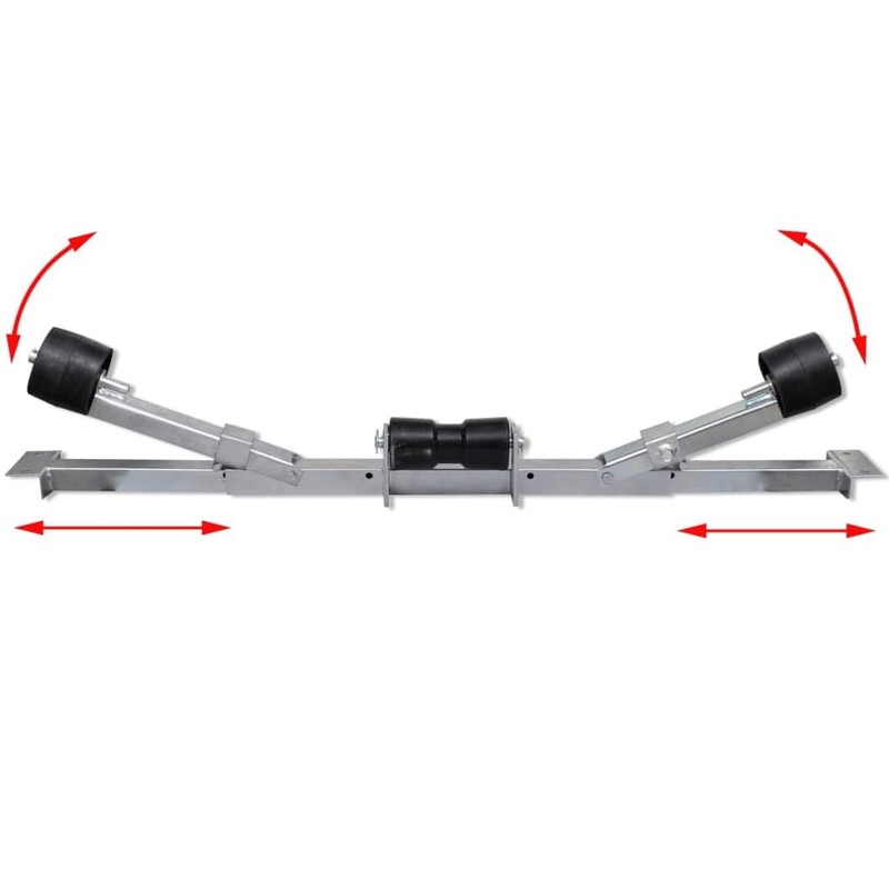 vidaXL Adjustable Boat Trailer Guide Poles, Bunk Side Guides for