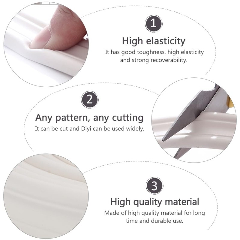 Abaodam Moldura Autoadhesiva de 16 Pies para Azulejos de Pared