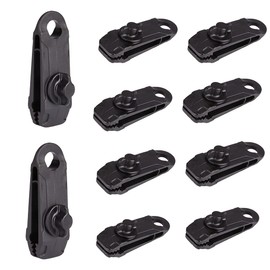 Tarp Clips Heavy Duty Lock Grip - 10 Pack Thumb Screw Tent Clamps Tarp Canvas Clips Tent Clip Tarp Clamps for Outdoor Camping Canopy Awnings Canvas Cover Car Cover Pool Cover Boat Cover Hammock Cover