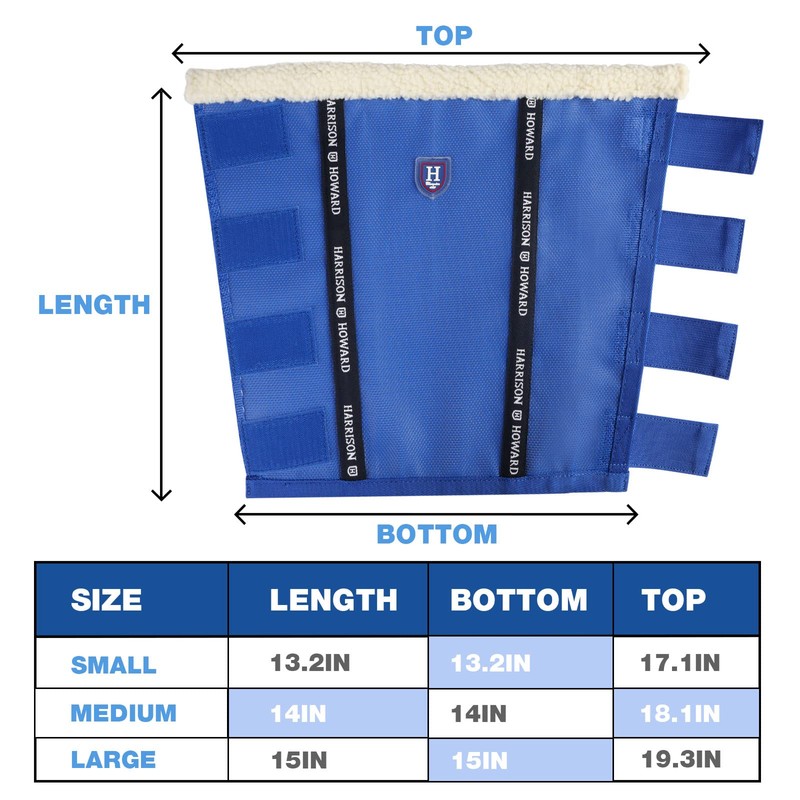 Harrison Howard Loose-Fitting Horse Fly Boots UV-Protective, Breathable, Tear-Resistant Fine