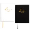 J&A Homes Hardcover Wedding His Hers Vow Books - Terracotta