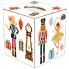 Black Christmas Nutcracker Suite Paper Mache Tissue Box Cover